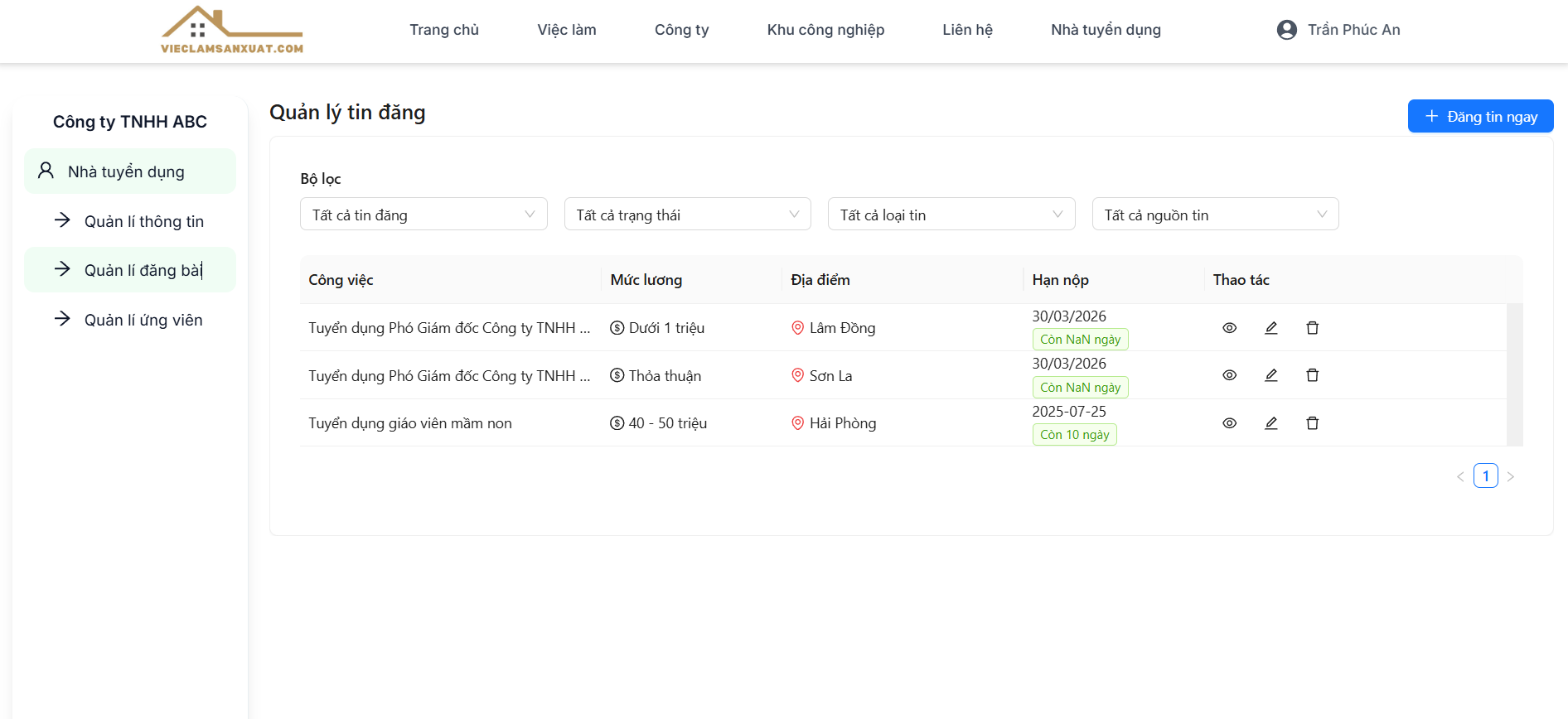 Dashboard preview